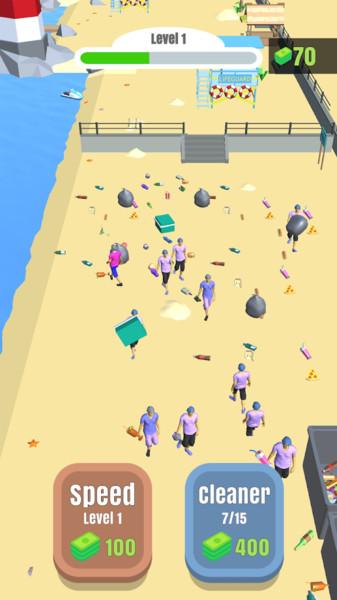 沙滩清洁工小游戏下载,沙滩清洁工,清洁游戏,休闲游戏